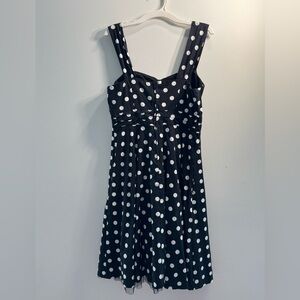 Hot Topic Black and White Polka Dot Apparel